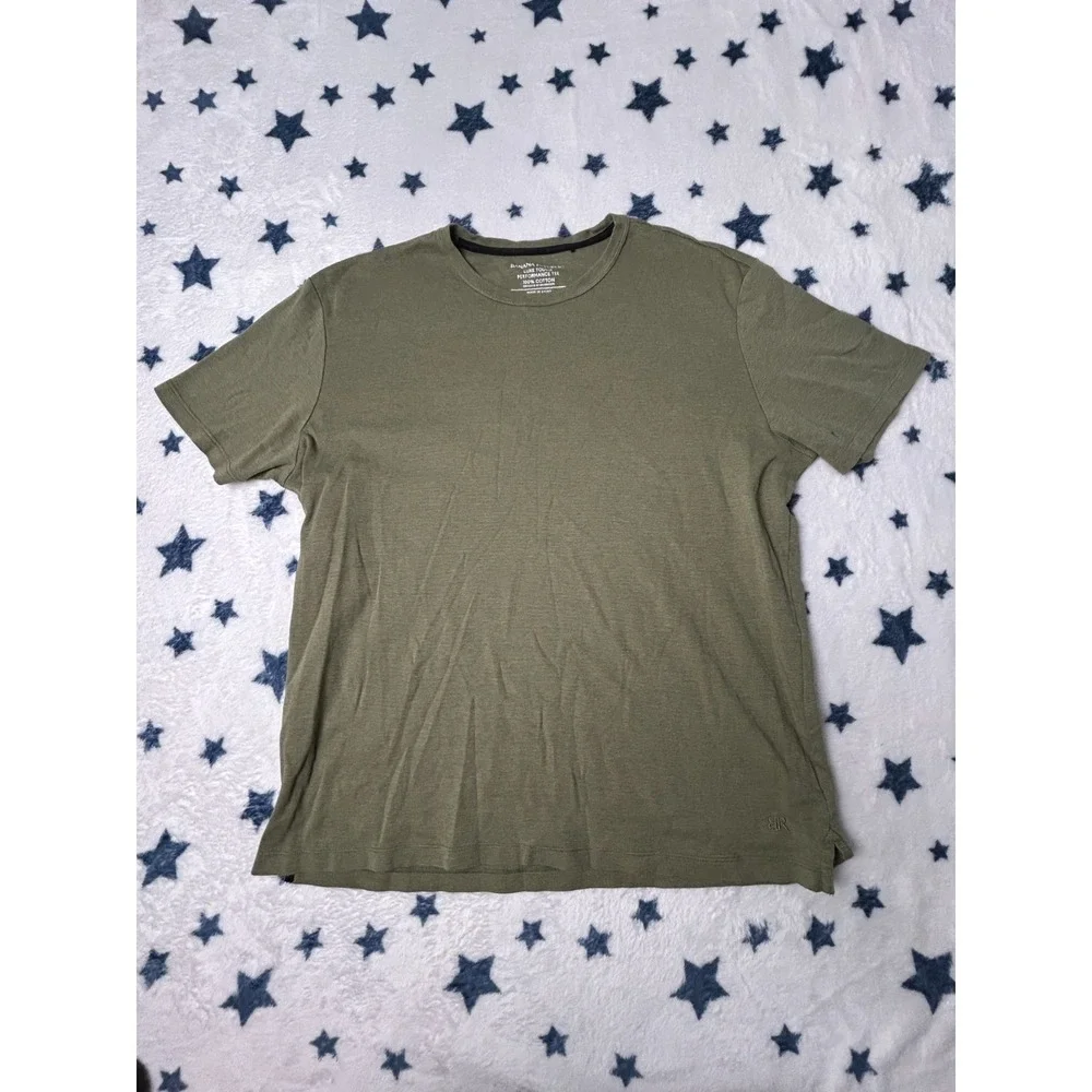 Banana Republic Luxe Touch Performance Tee Mens XL Green Short Sleeve T Shirt